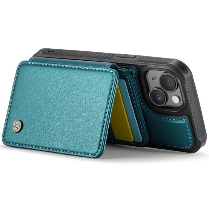 JEEHOOD - JEEHOOD J05 Fodral för iPhone 14 Plus Läder Cyan