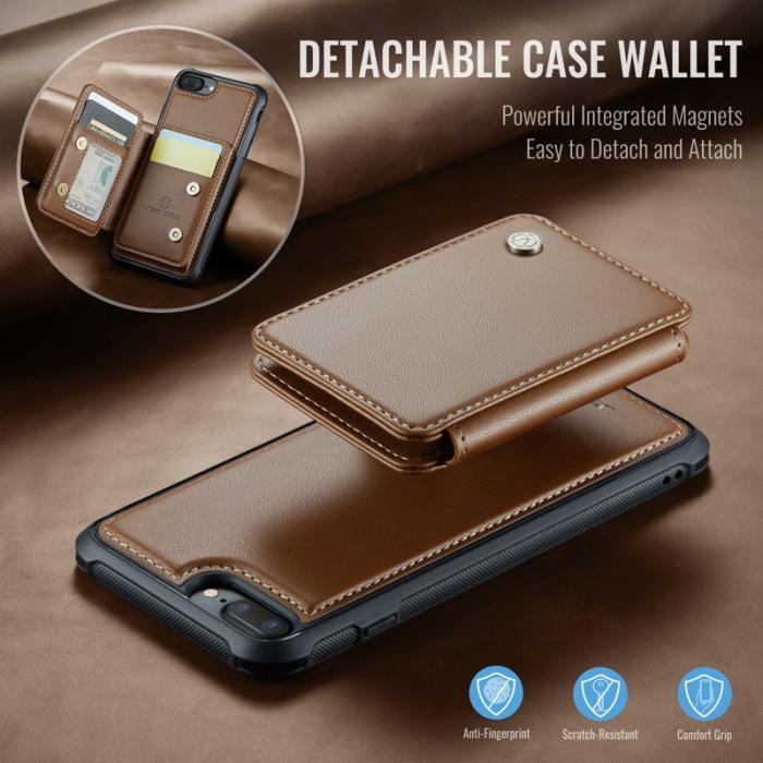 JEEHOOD - JEEHOOD J05 Fodral för iPhone 6/7/8 Plus 5.5 tum - Brun