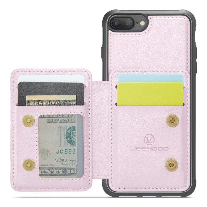 JEEHOOD - JEEHOOD J05 Fodral för iPhone 6 Plus/7 Plus/8 Plus - Rosa