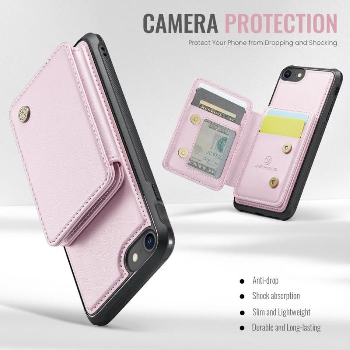 JEEHOOD - JEEHOOD J05 Fodral för iPhone SE (2022) / 8 / 7 / 6s - Rosa