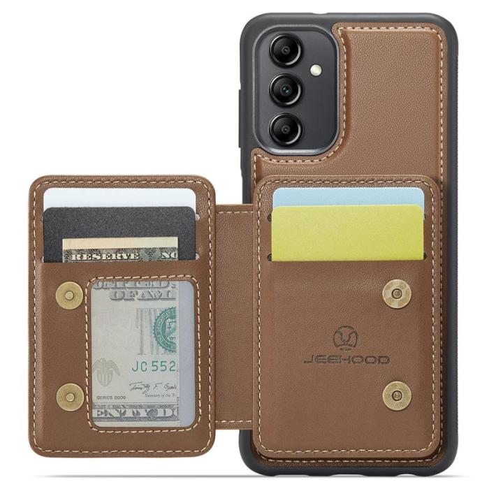 JEEHOOD - JEEHOOD J05 Fodral för Samsung Galaxy A14 4G/5G Läder Brun