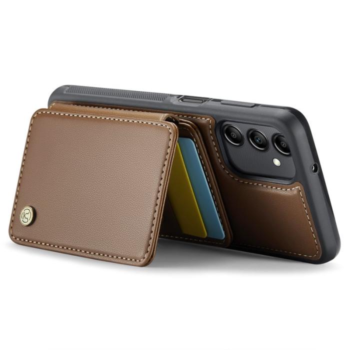 JEEHOOD - JEEHOOD J05 Fodral för Samsung Galaxy A14 4G/5G Läder Brun