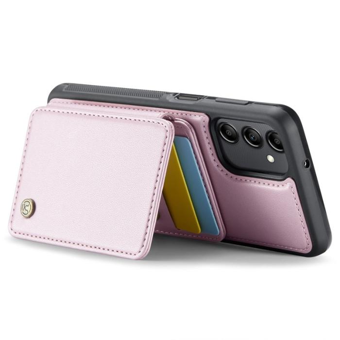 JEEHOOD - JEEHOOD J05 Fodral för Samsung Galaxy A14 4G/5G Läder Rosa