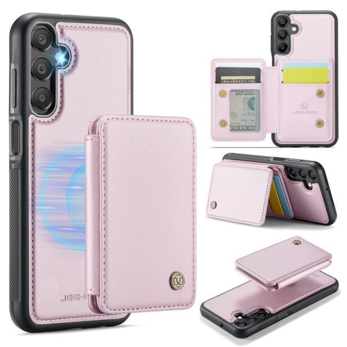 JEEHOOD - JEEHOOD J05 Fodral för Samsung Galaxy A16 5G Läder Rosa