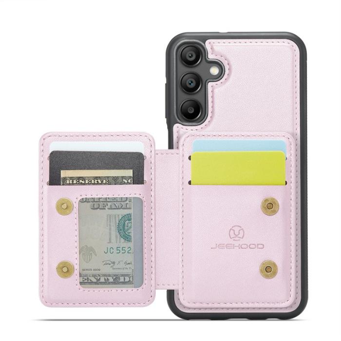 JEEHOOD - JEEHOOD J05 Fodral för Samsung Galaxy A16 5G Läder Rosa