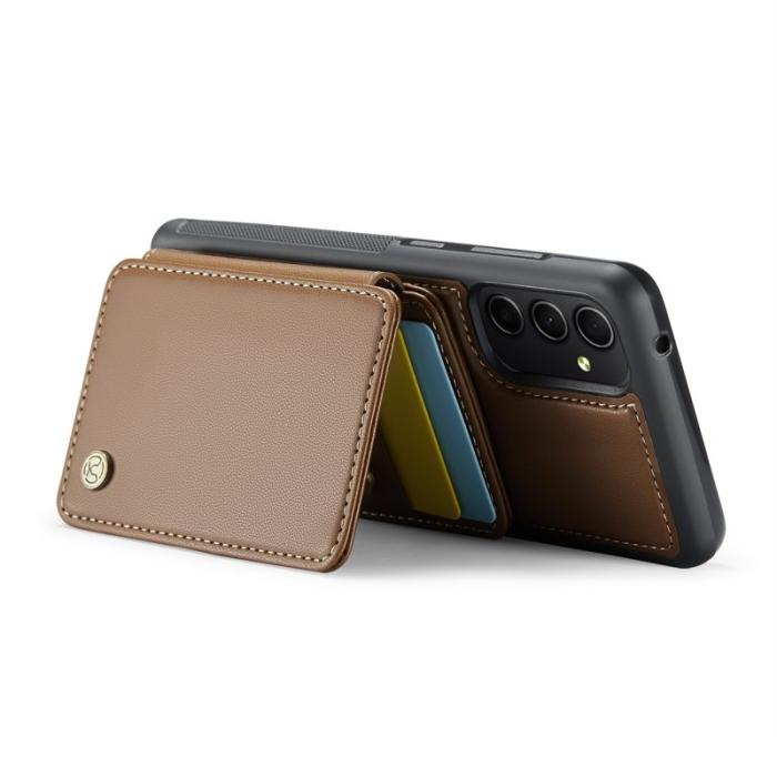 JEEHOOD - JEEHOOD J05 Fodral för Samsung Galaxy A34 5G Läder Brun