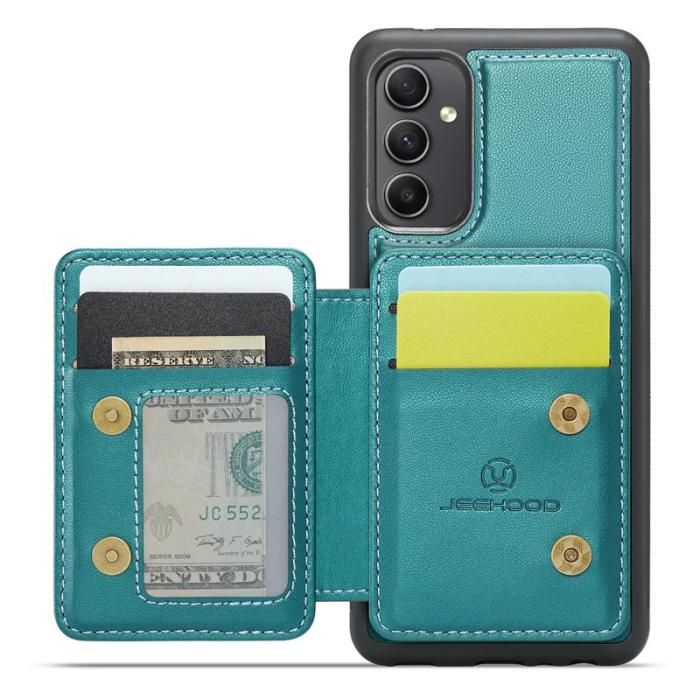 JEEHOOD - JEEHOOD J05 Fodral för Samsung Galaxy A34 5G Läder Cyan