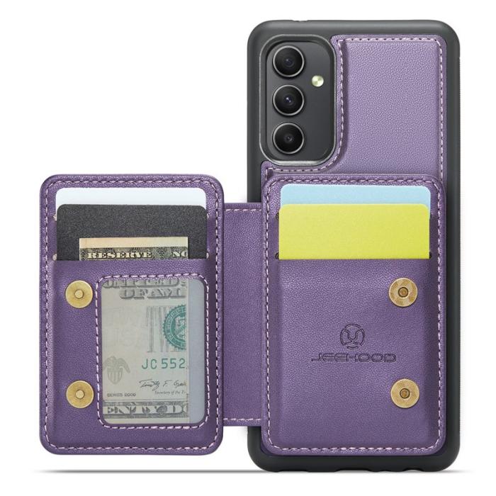 JEEHOOD - JEEHOOD J05 Fodral för Samsung Galaxy A34 5G Läder Lila