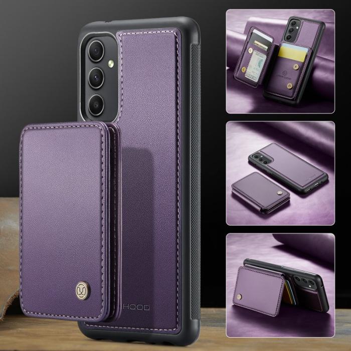 JEEHOOD - JEEHOOD J05 Fodral för Samsung Galaxy A34 5G Läder Lila