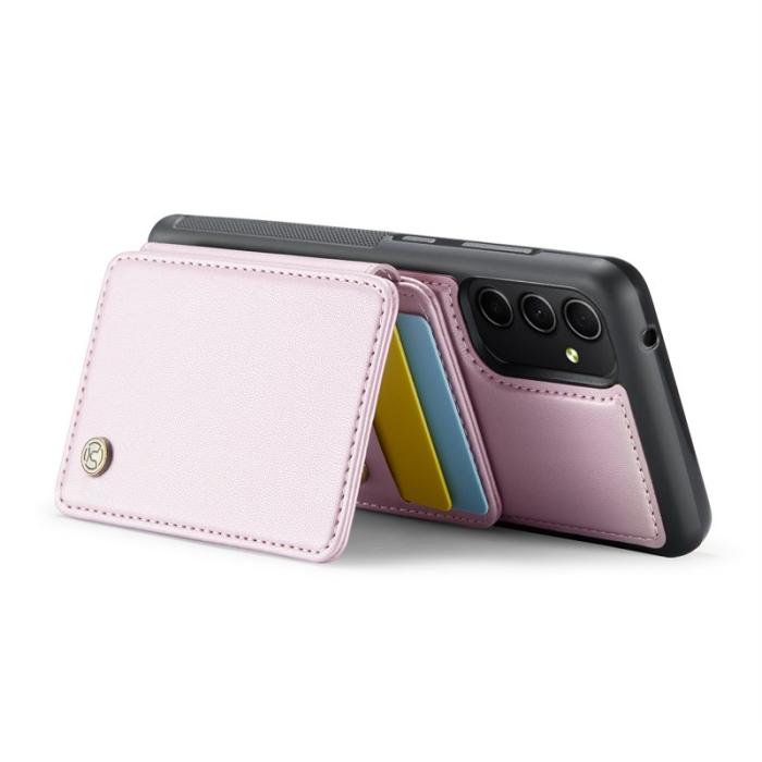 JEEHOOD - JEEHOOD J05 Fodral för Samsung Galaxy A34 5G Läder Rosa