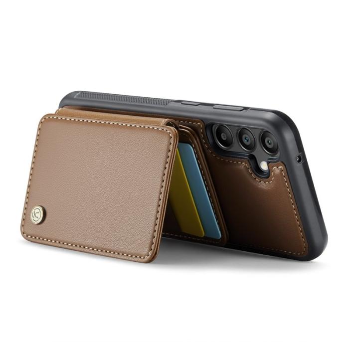 JEEHOOD - JEEHOOD J05 Fodral för Samsung Galaxy A35 5G Läder Brun