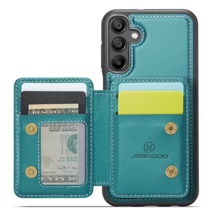 JEEHOOD - JEEHOOD J05 Fodral för Samsung Galaxy A35 5G Läder Cyan