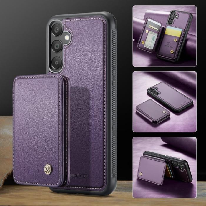 JEEHOOD - JEEHOOD J05 Fodral för Samsung Galaxy A35 5G Läder Lila