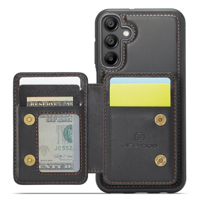 JEEHOOD - JEEHOOD J05 Fodral för Samsung Galaxy A35 5G Läder Svart