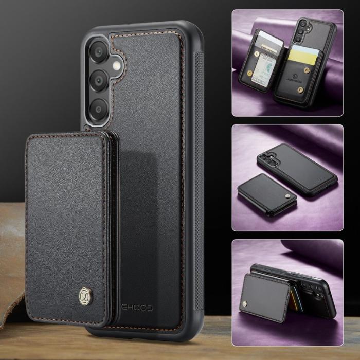 JEEHOOD - JEEHOOD J05 Fodral för Samsung Galaxy A35 5G Läder Svart