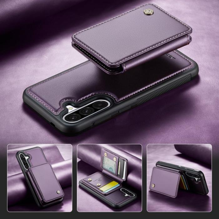 JEEHOOD - JEEHOOD J05 Fodral för Samsung Galaxy A36 5G Läder Lila