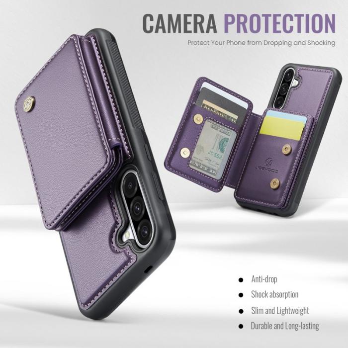 JEEHOOD - JEEHOOD J05 Fodral för Samsung Galaxy A36 5G Läder Lila