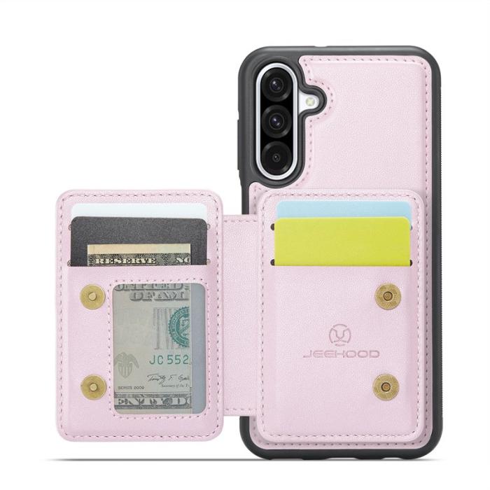 JEEHOOD - JEEHOOD J05 Fodral för Samsung Galaxy A36 5G - Läder - Rosa