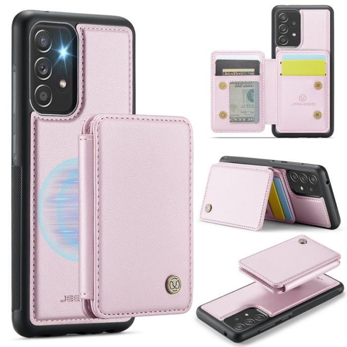 JEEHOOD - JEEHOOD J05 Fodral för Samsung Galaxy A53 5G Läder Rosa
