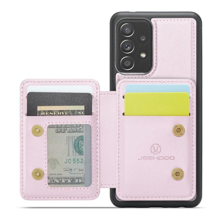 JEEHOOD - JEEHOOD J05 Fodral för Samsung Galaxy A53 5G Läder Rosa
