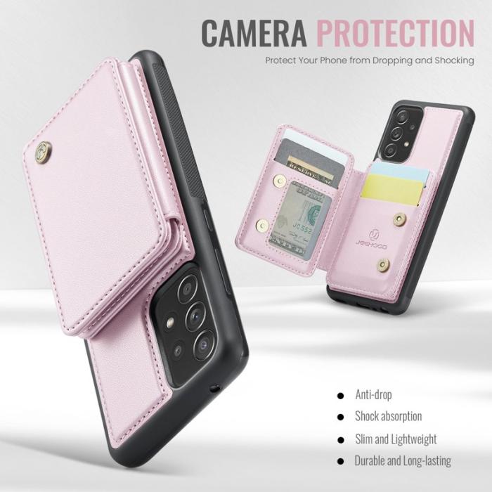 JEEHOOD - JEEHOOD J05 Fodral för Samsung Galaxy A53 5G Läder Rosa