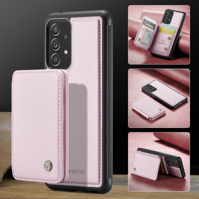 JEEHOOD - JEEHOOD J05 Fodral för Samsung Galaxy A53 5G Läder Rosa