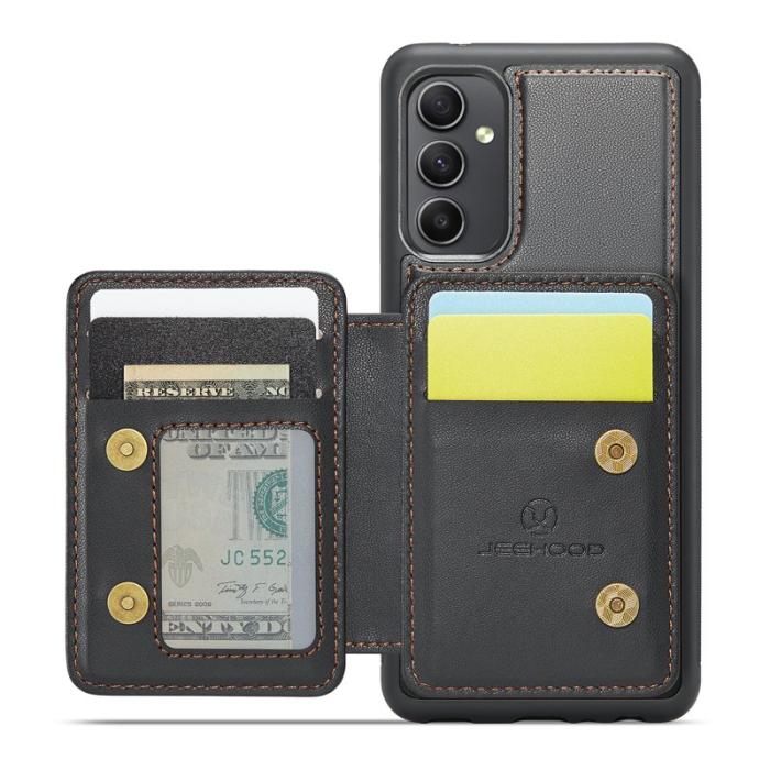 JEEHOOD - JEEHOOD J05 Fodral för Samsung Galaxy A54 5G Läder Svart