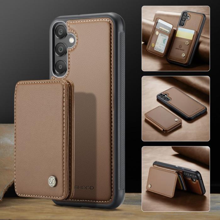 JEEHOOD - JEEHOOD J05 Fodral för Samsung Galaxy A55 5G Läder Brun