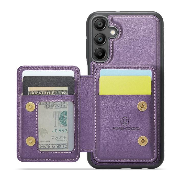 JEEHOOD - JEEHOOD J05 Fodral för Samsung Galaxy A55 5G Läder Lila