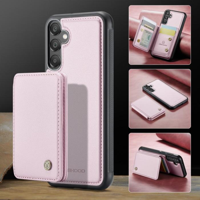 JEEHOOD - JEEHOOD J05 Fodral för Samsung Galaxy A55 5G Läder Rosa
