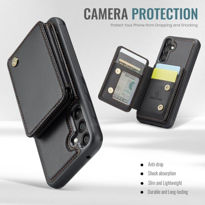 JEEHOOD - JEEHOOD J05 Fodral för Samsung Galaxy A55 5G Läder Svart