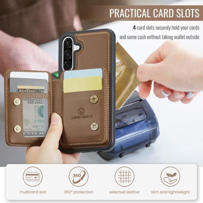 JEEHOOD - JEEHOOD J05 Fodral för Samsung Galaxy A56 5G - Brun
