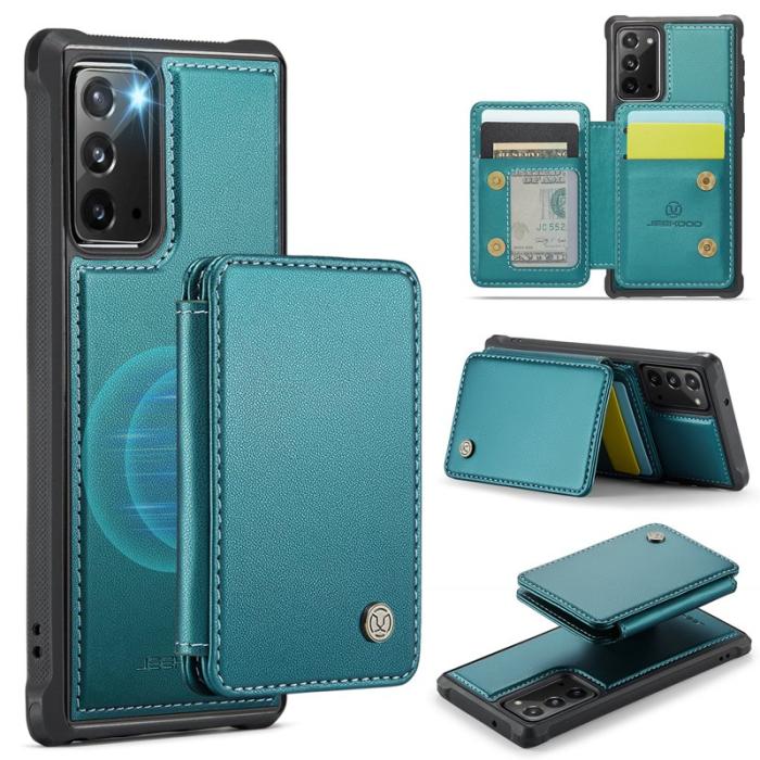 JEEHOOD - JEEHOOD J05 Fodral för Samsung Galaxy Note20 - Läder - Blå