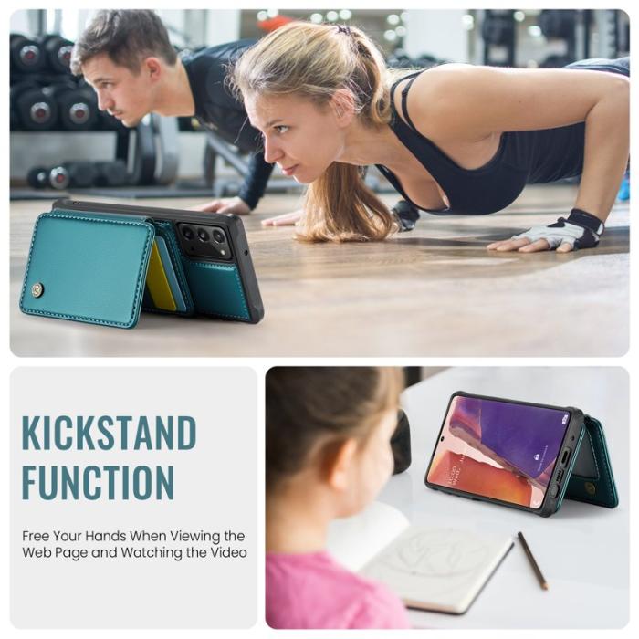 JEEHOOD - JEEHOOD J05 Fodral för Samsung Galaxy Note20 - Läder - Blå