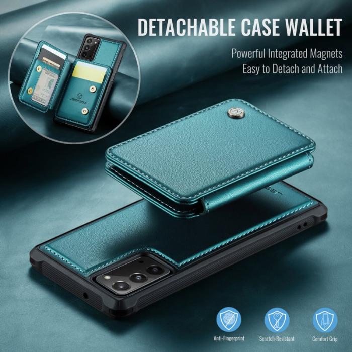 JEEHOOD - JEEHOOD J05 Fodral för Samsung Galaxy Note20 - Läder - Blå