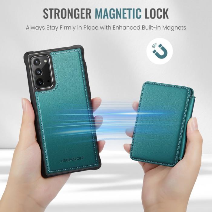 JEEHOOD - JEEHOOD J05 Fodral för Samsung Galaxy Note20 - Läder - Blå