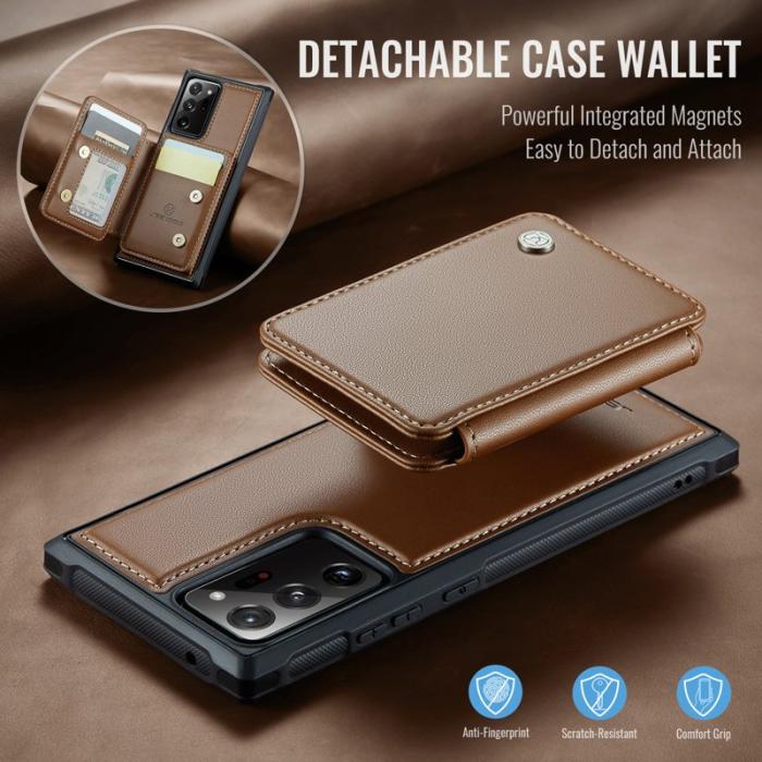 JEEHOOD - JEEHOOD J05 Fodral för Samsung Galaxy Note20 Ultra - Brun