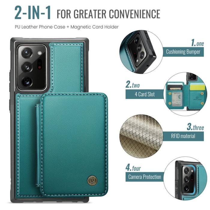 JEEHOOD - JEEHOOD J05 Fodral för Samsung Galaxy Note20 Ultra - Cyan