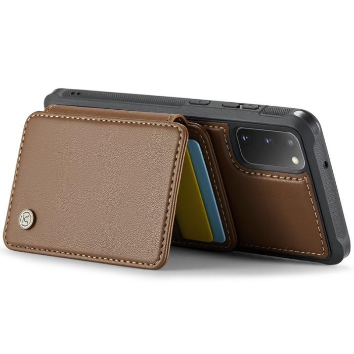 JEEHOOD - JEEHOOD J05 Fodral för Samsung Galaxy S20 4G/5G Läder Brun