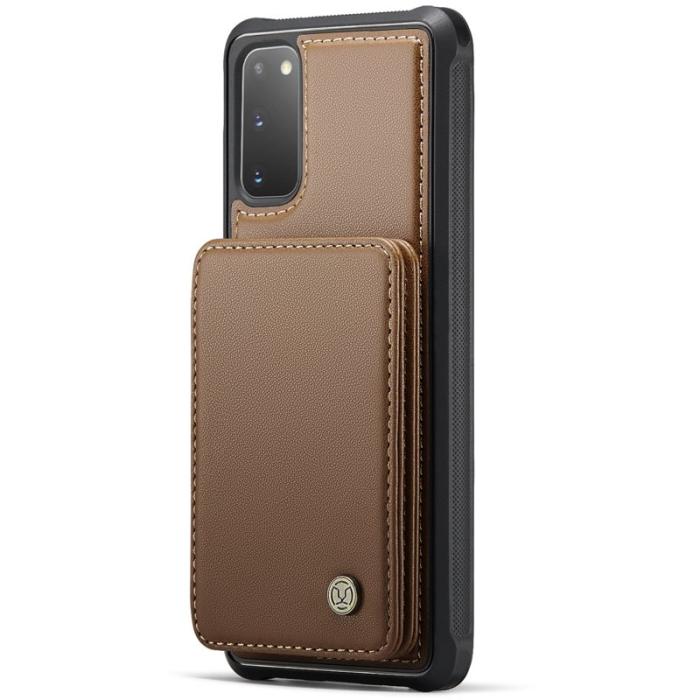 JEEHOOD - JEEHOOD J05 Fodral för Samsung Galaxy S20 4G/5G Läder Brun