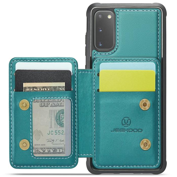JEEHOOD - JEEHOOD J05 Fodral för Samsung Galaxy S20 4G/5G Läder Cyan
