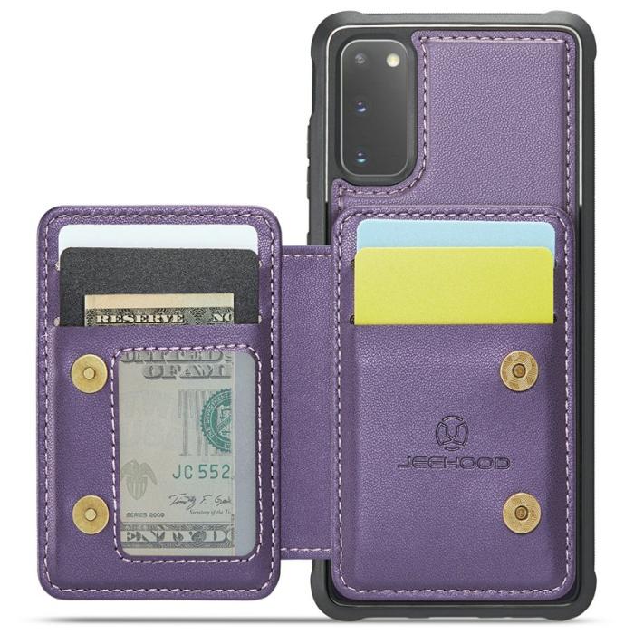 JEEHOOD - JEEHOOD J05 Fodral för Samsung Galaxy S20 4G/5G Läder Lila