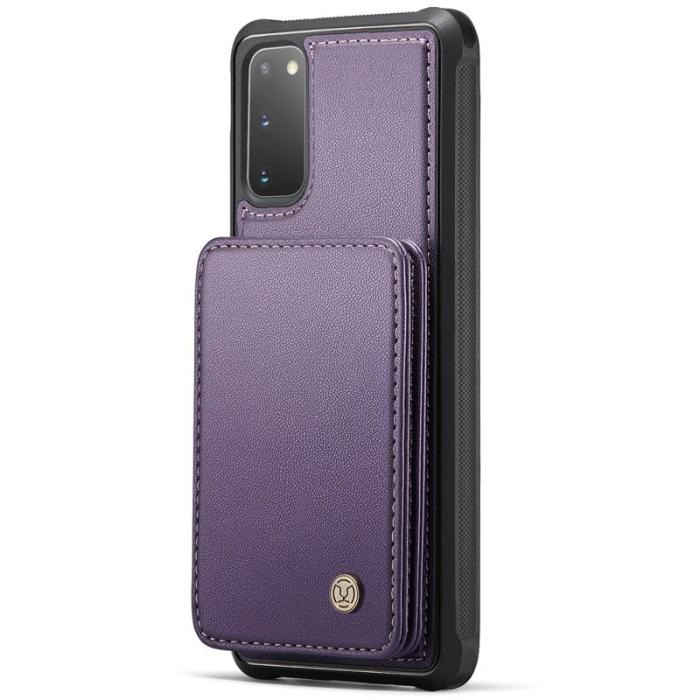 JEEHOOD - JEEHOOD J05 Fodral för Samsung Galaxy S20 4G/5G Läder Lila