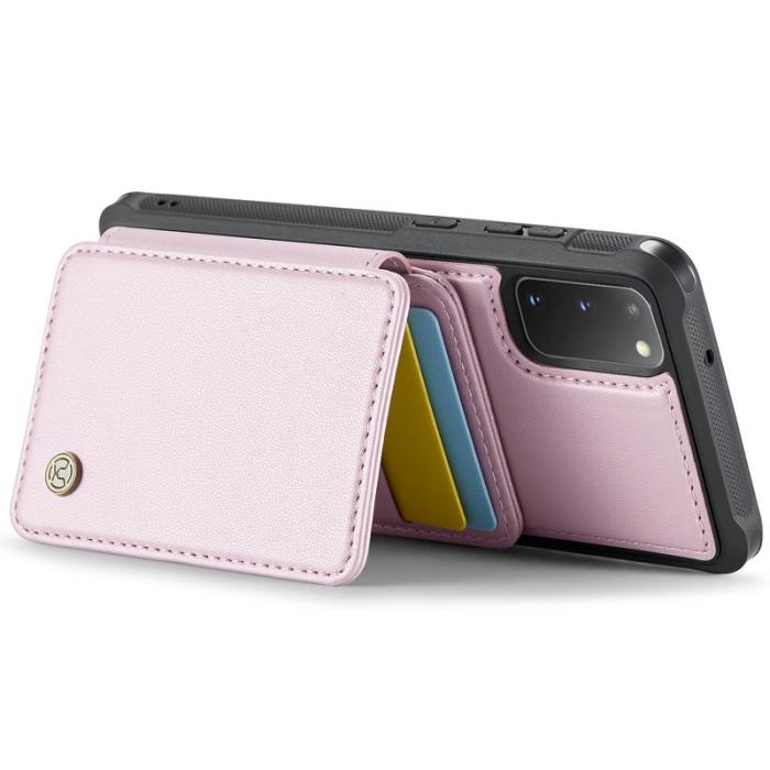 JEEHOOD - JEEHOOD J05 Fodral för Samsung Galaxy S20 4G/5G Läder Rosa