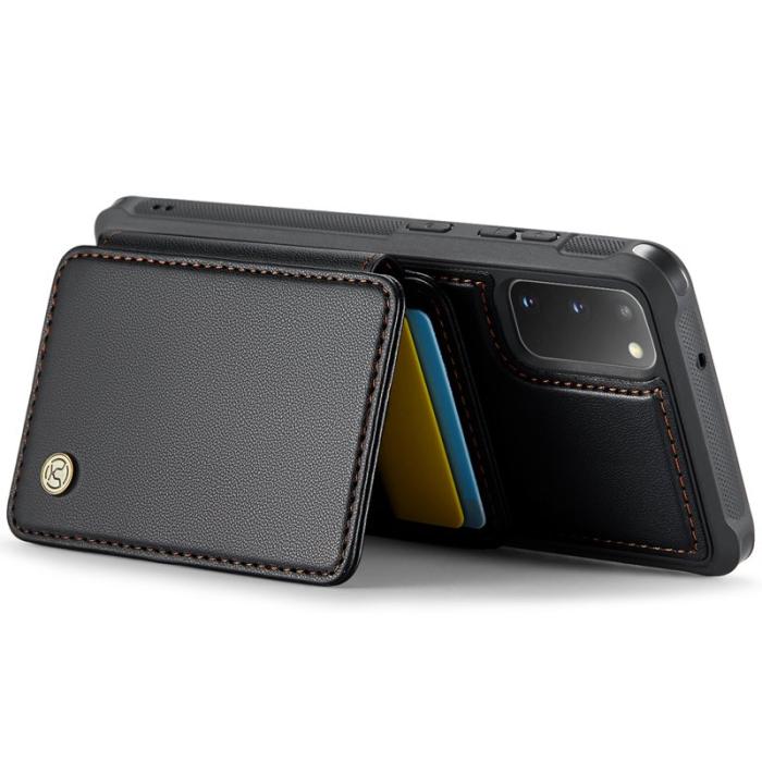 JEEHOOD - JEEHOOD J05 Fodral för Samsung Galaxy S20 4G/5G Läder Svart