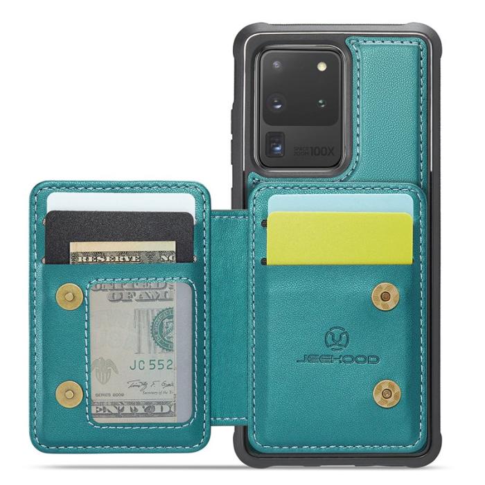 JEEHOOD - JEEHOOD J05 Fodral för Samsung Galaxy S20 Ultra Läder Cyan