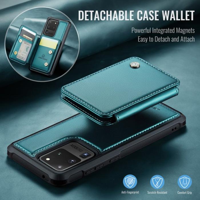 JEEHOOD - JEEHOOD J05 Fodral för Samsung Galaxy S20 Ultra Läder Cyan