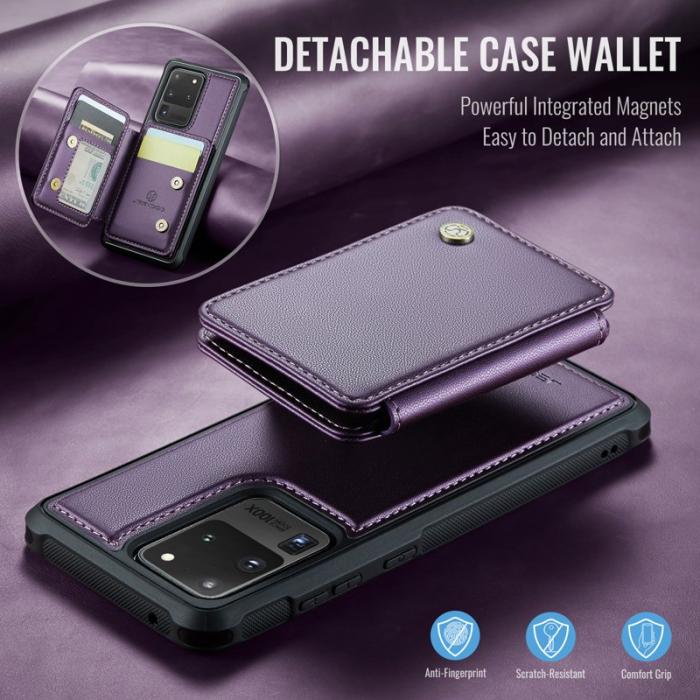 JEEHOOD - JEEHOOD J05 Fodral för Samsung Galaxy S20 Ultra Läder Lila