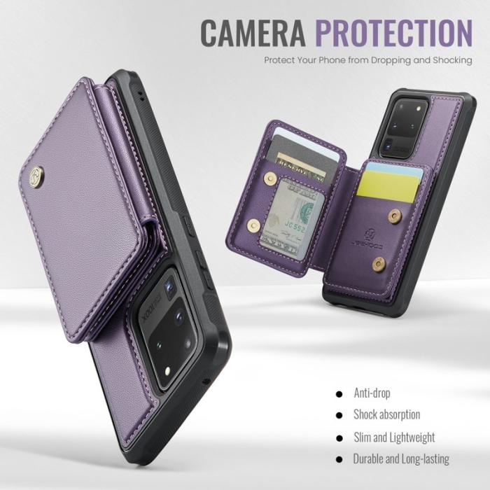 JEEHOOD - JEEHOOD J05 Fodral för Samsung Galaxy S20 Ultra Läder Lila