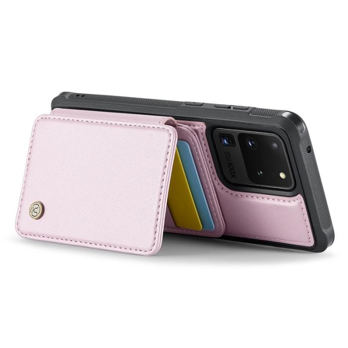 JEEHOOD - JEEHOOD J05 Fodral för Samsung Galaxy S20 Ultra Läder Rosa